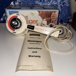 Pollenex Deep Heat Massager HM10A4 Vintage Tested 1976